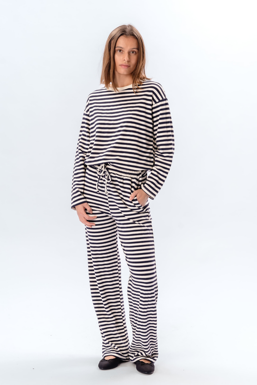 Stripped Pants - Blue