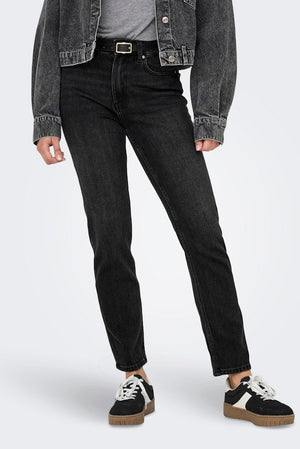Emily High Taille Jeans - Black Denim