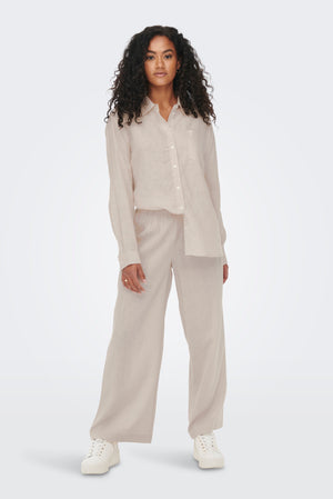 Tokyo Linen Pants - Moonbeam