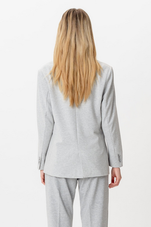 Blazer met klassieke pasvorm - lichtgrijs