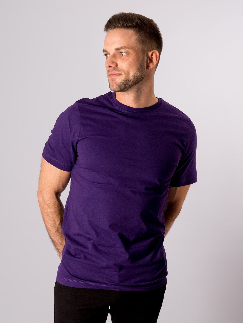 Biologisch Basic T -shirt - paars