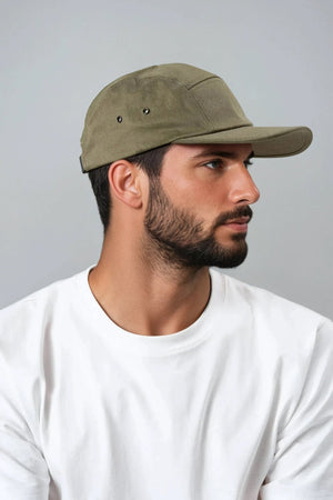 5 Panel Cap - Olive