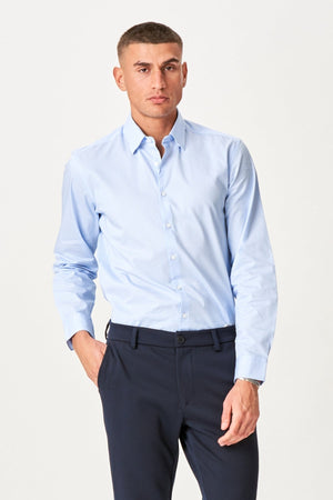 The Original Performance Shirt - Light Blue Pinstripe