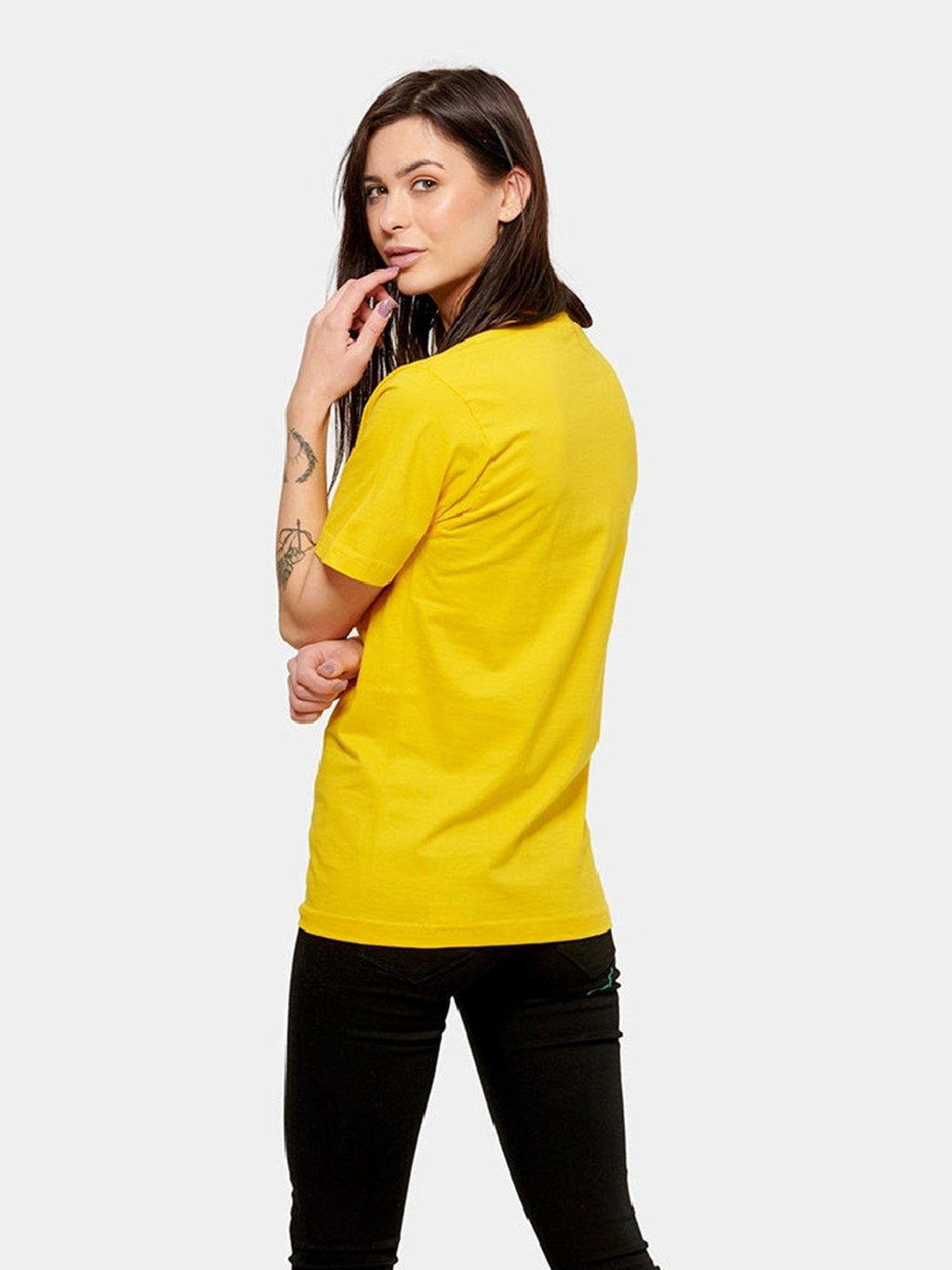 Oversized t -shirt - geel