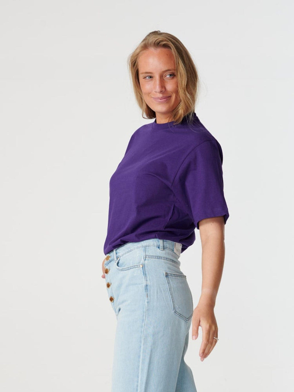 Oversized t -shirt - violet