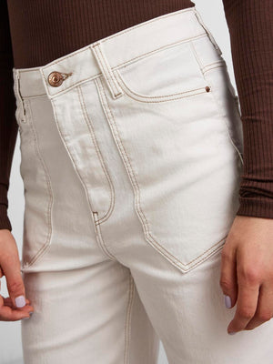 Noah Ultra High Taist Jeans - White