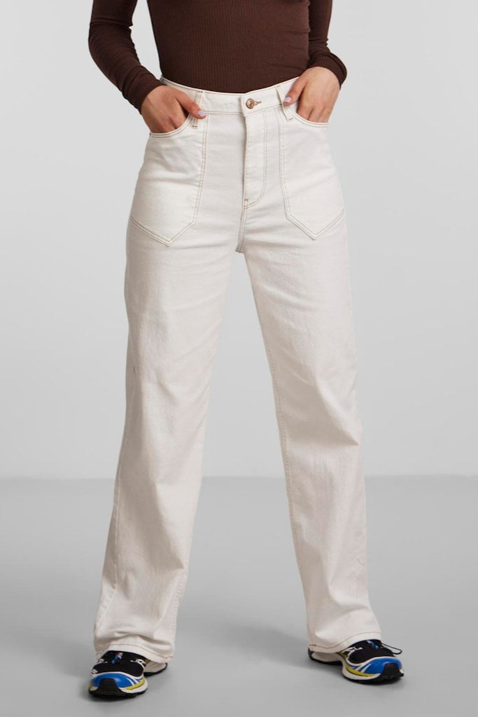 Noah Ultra High Taist Jeans - White