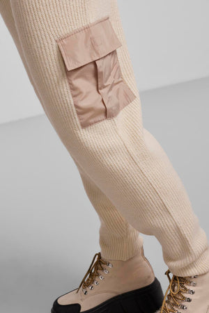 Naura Knit Pants - Antique White