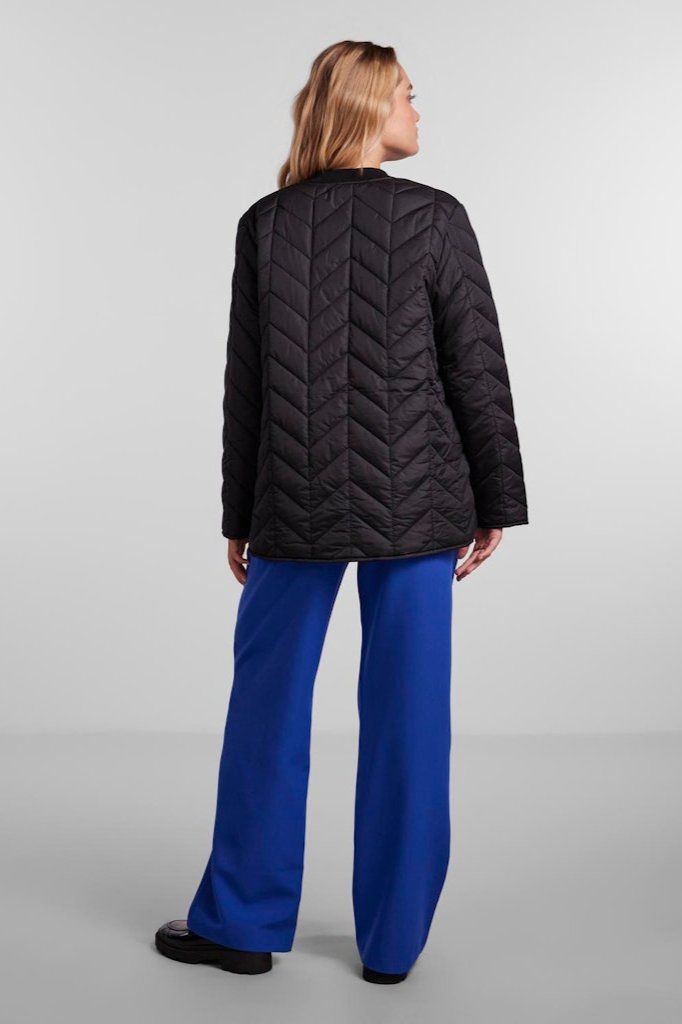 Fawn Short Quilted Jacket - Zwart