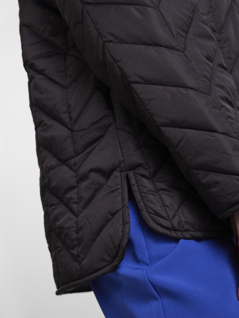 Fawn Short Quilted Jacket - Zwart