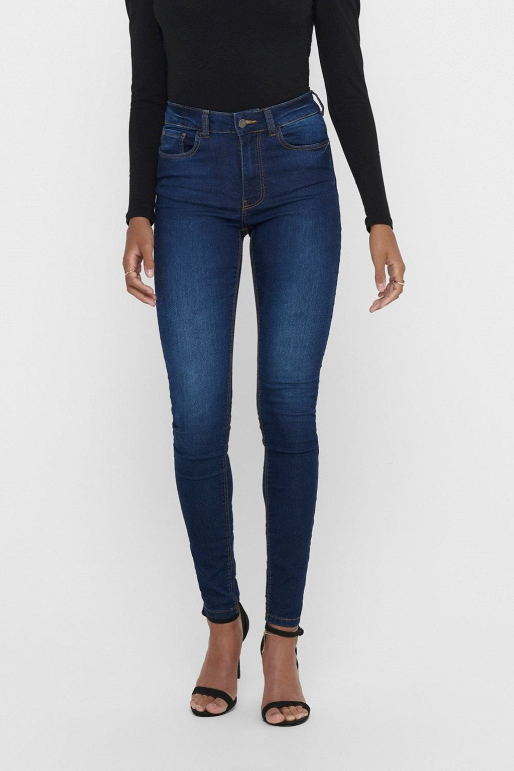 Performance Jeans - Blue denim (high-waist)