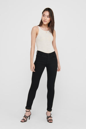 Performance Jeans - Black (Mid -Taist)