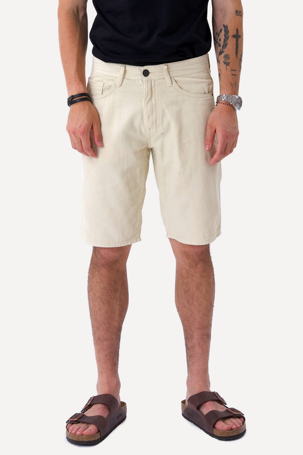 Philip Denim Shorts - zand