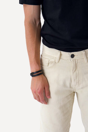 Philip Denim Shorts - zand