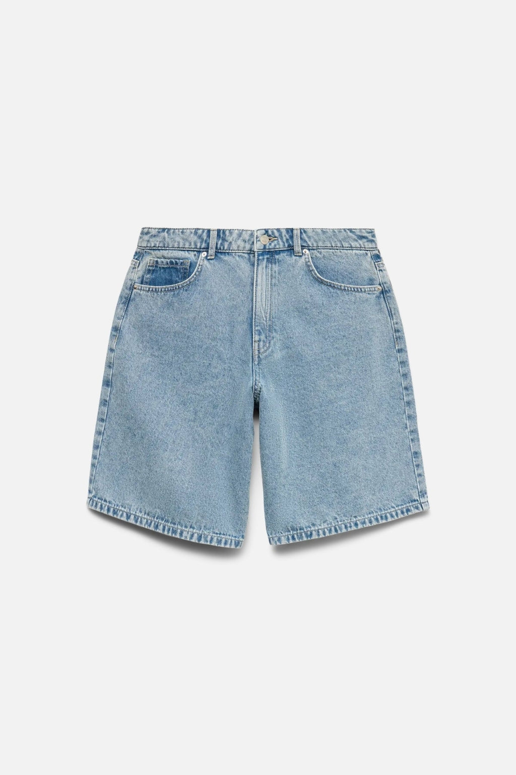 Kath Long Denim Shorts - Light Blue Denim