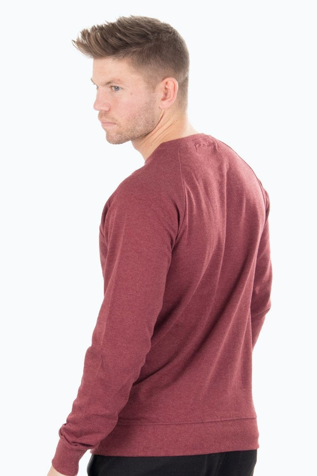 Raglan Crewneck - Heather Red