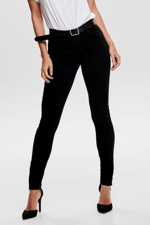 Regen skinny jeans - zwart