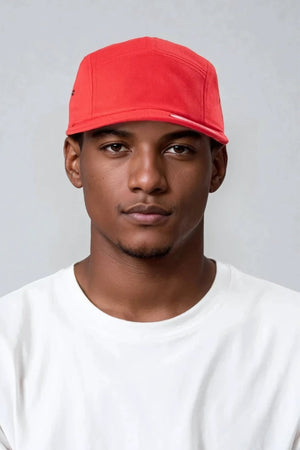 5 Panel Cap - Red