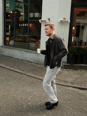Ontspannen fit jeans - grijze denim