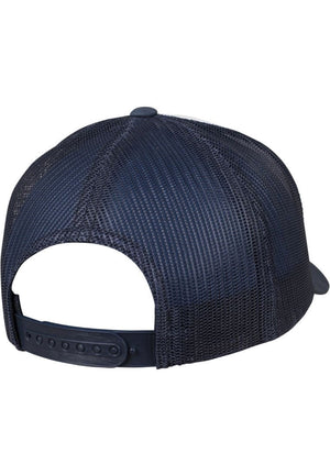 Retro Trucker Gekleurd voorkant - Navy