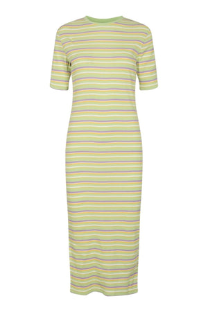 Roberta Dress - Mint Stripe