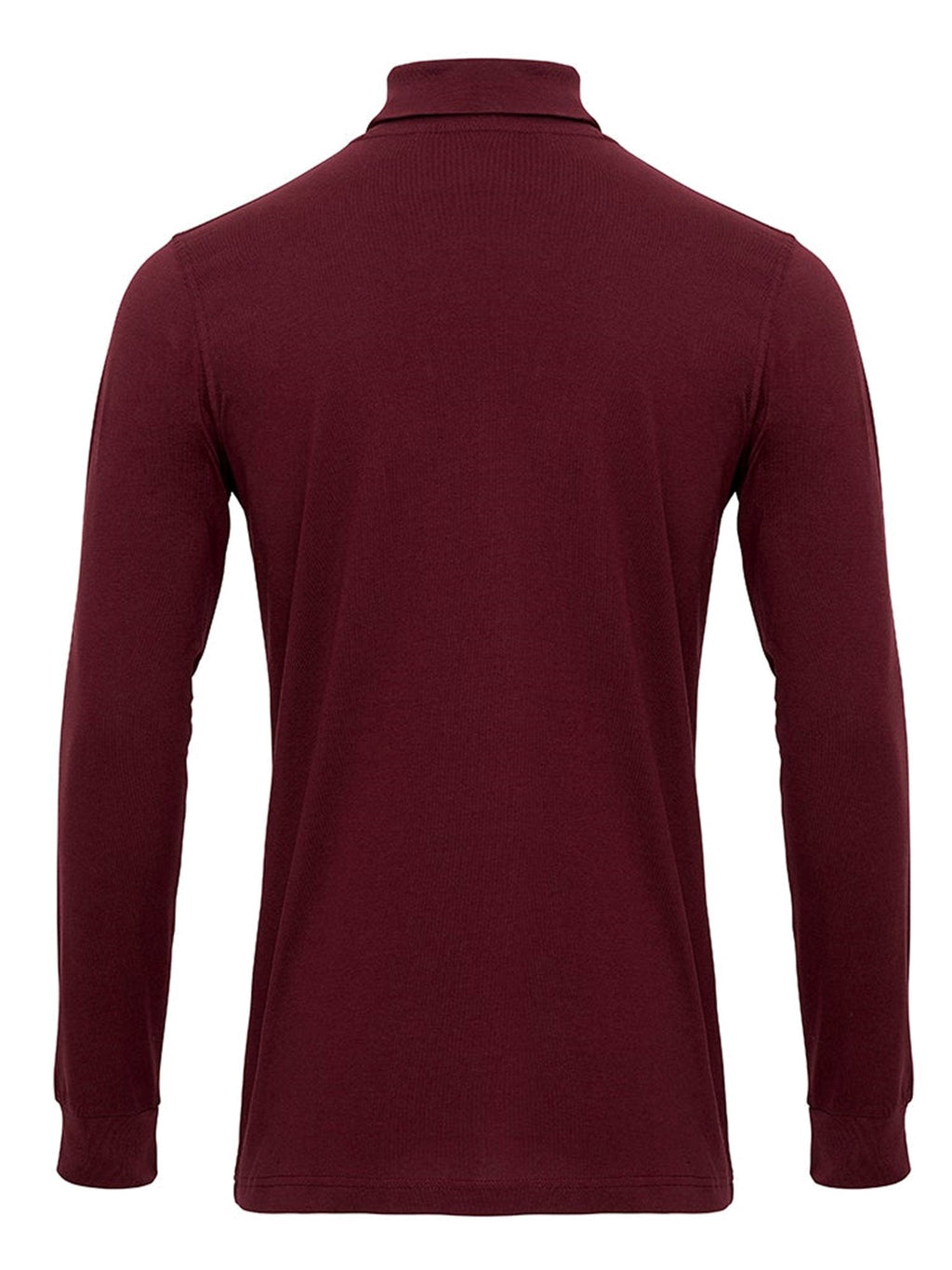 Roll Collar Sweater - Bourgondië Red