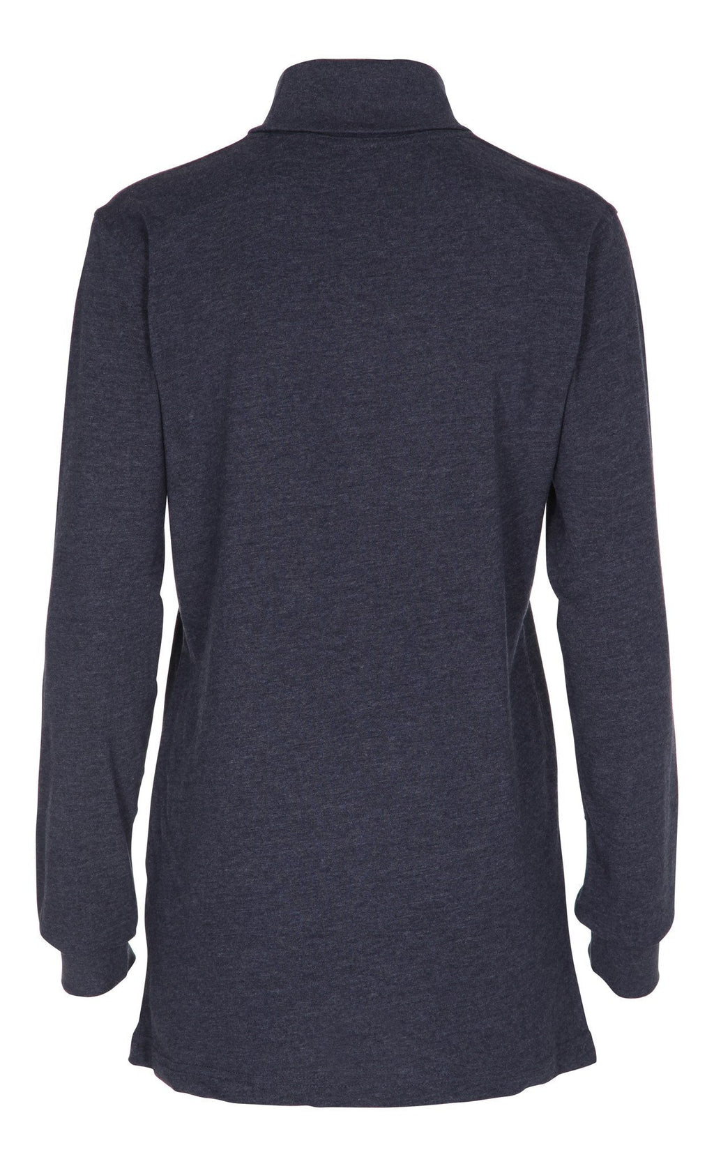 Roll Collar Sweater - Heather Blue