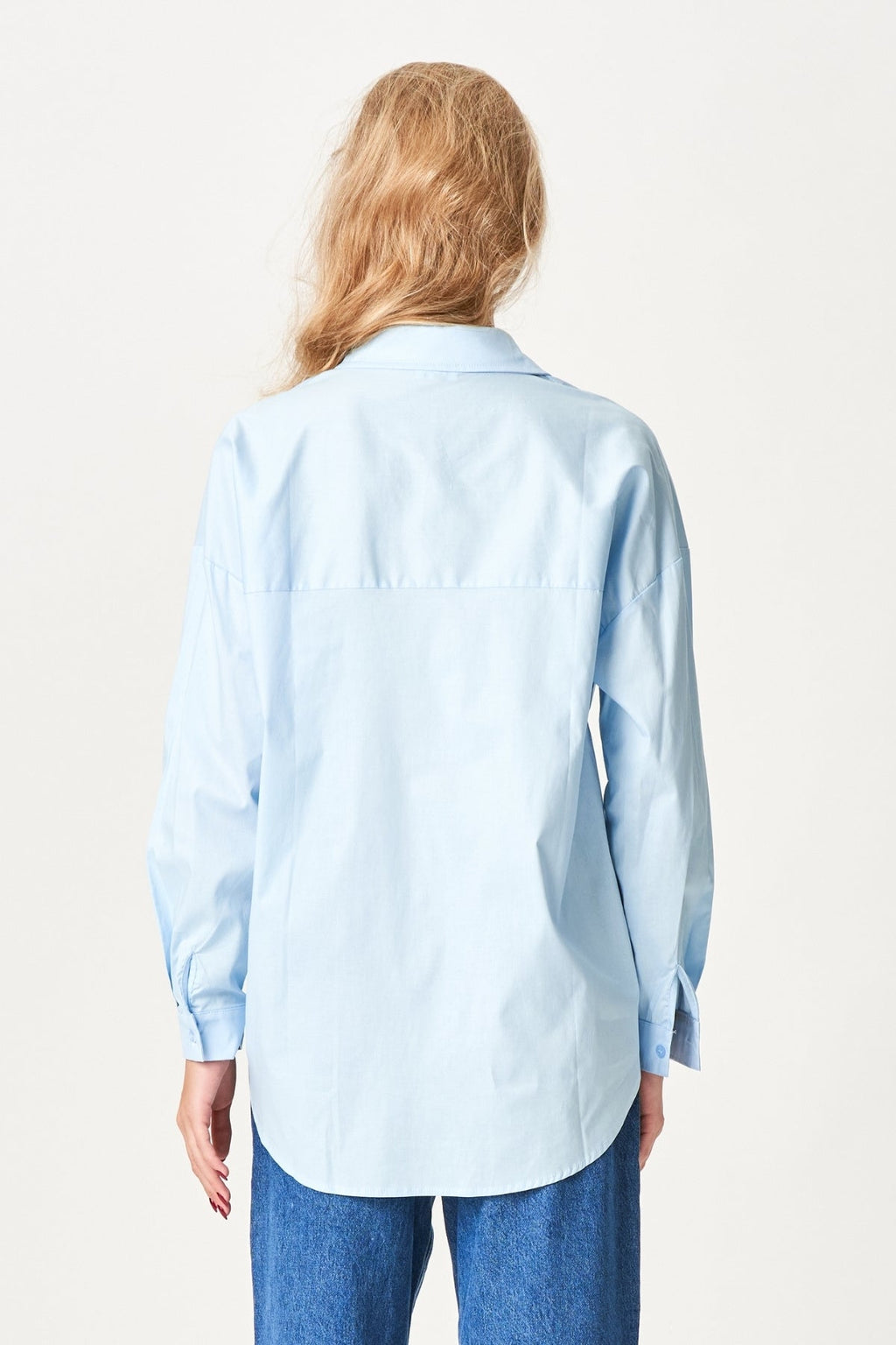 Clara Oversized Shirt - lichtblauw