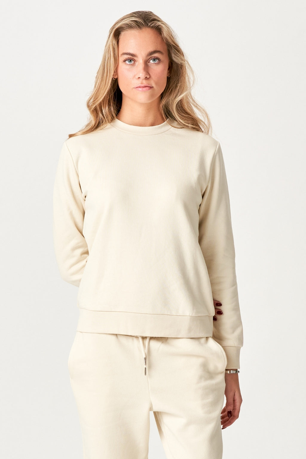Basic Sweatsuit met Crewneck (Light Beige) - Pakketdeal (vrouwen)