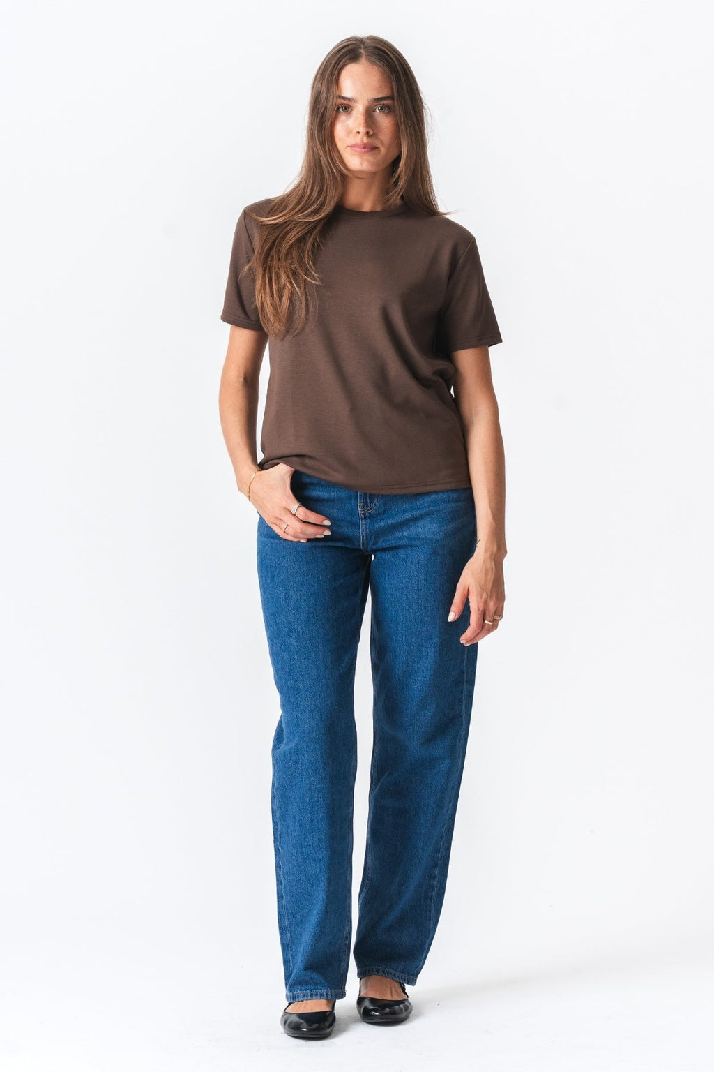 Leah Loose T -shirt - Brown