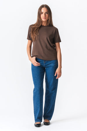 Leah Loose T -shirt - Brown