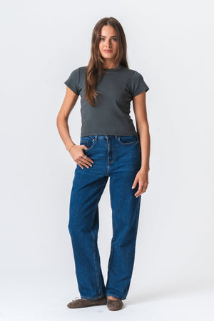 Emily Short T-Shirt - Dark Grey