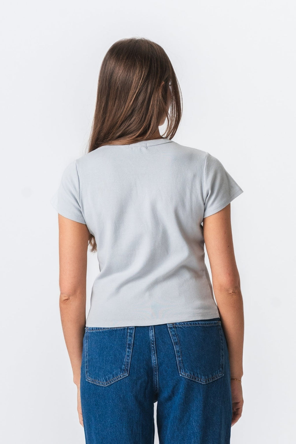 Emily Short T -shirt - lichtgrijs