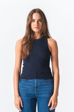 Ribbed Top - Blue