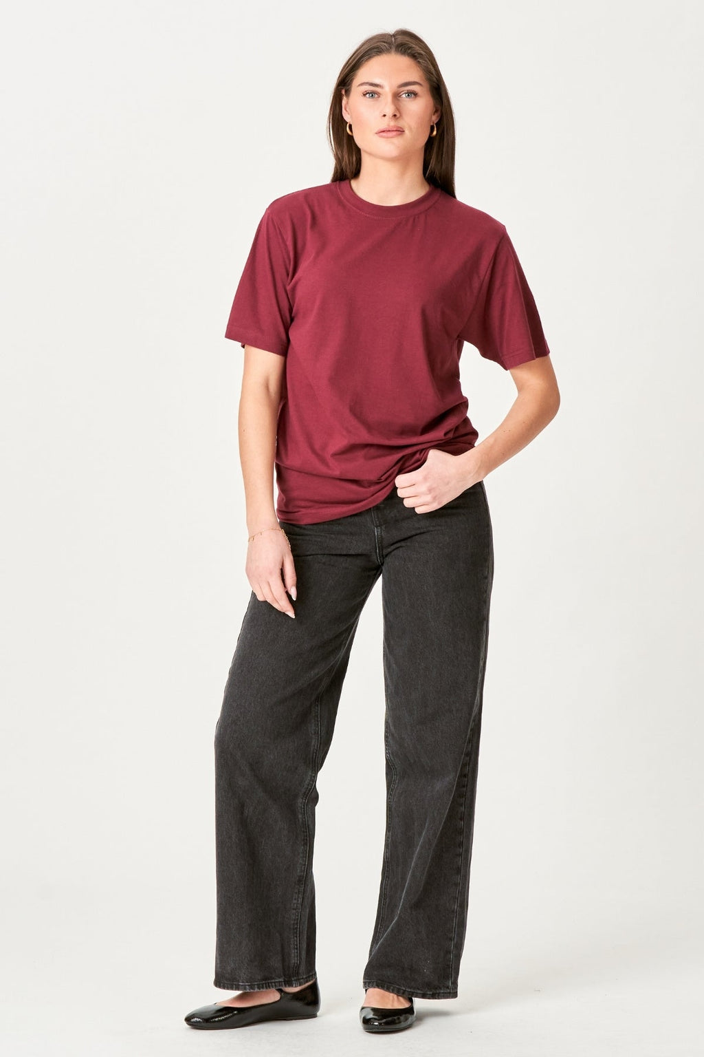 Oversized t-shirt - Burgundy