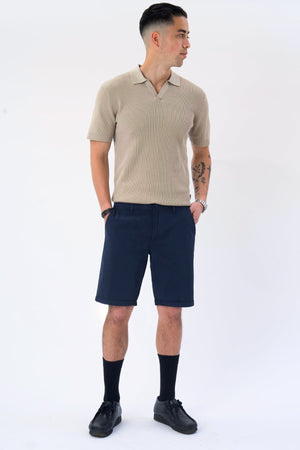 Garry Knit Polo - Sand