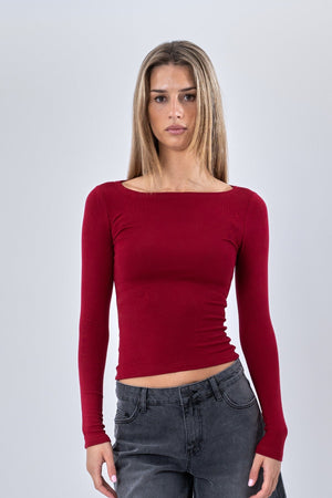 Cassandra Blouse - Bourgondië