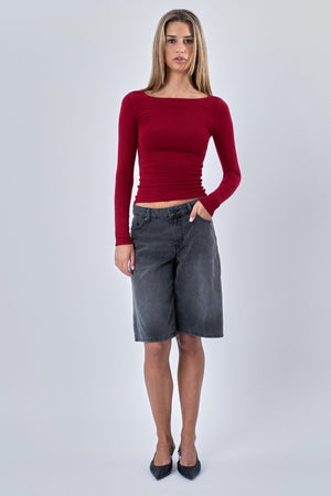 Cassandra Blouse - Bourgondië