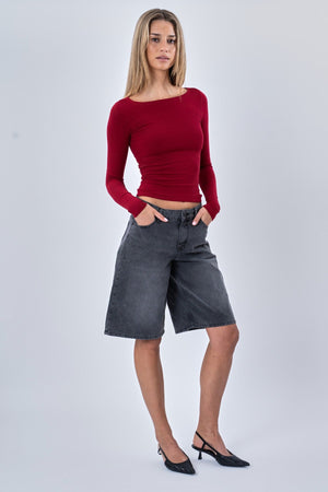 Cassandra Blouse - Bourgondië