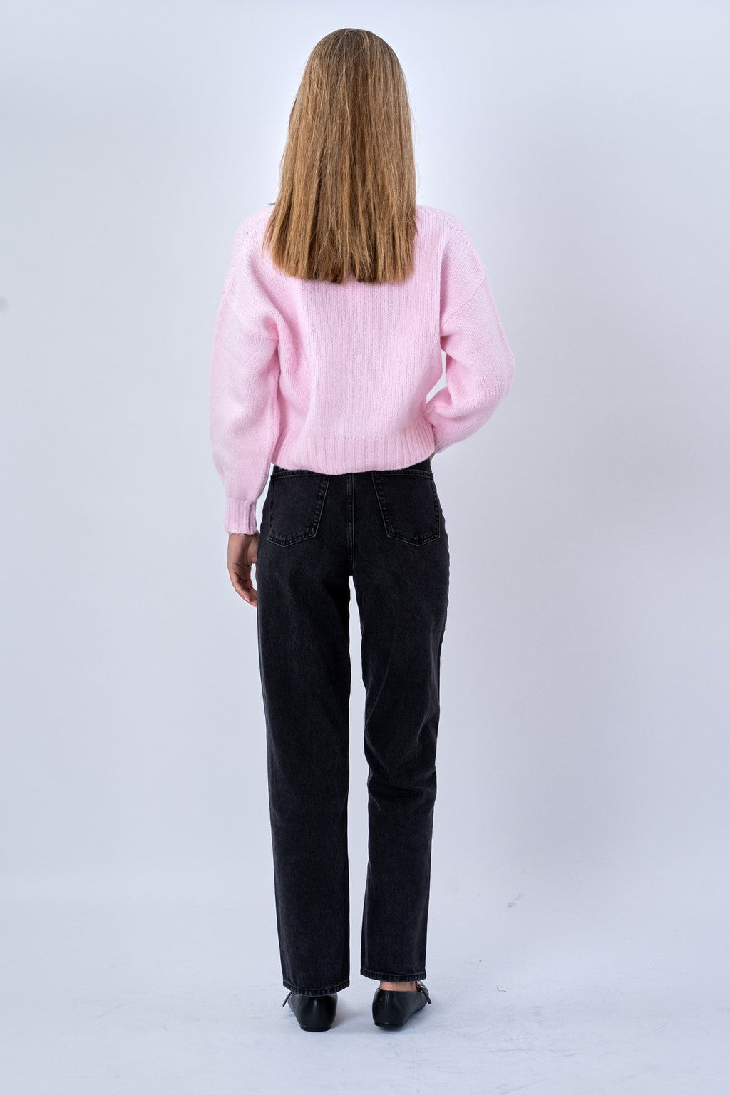 Vest met V-hals - Roze
