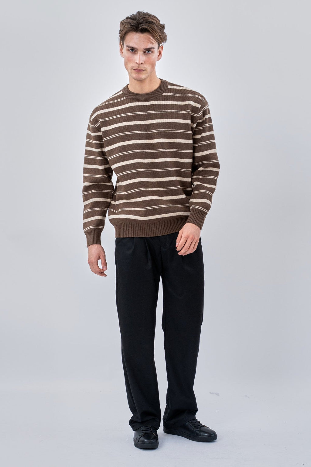 Striped Sweater - Khaki