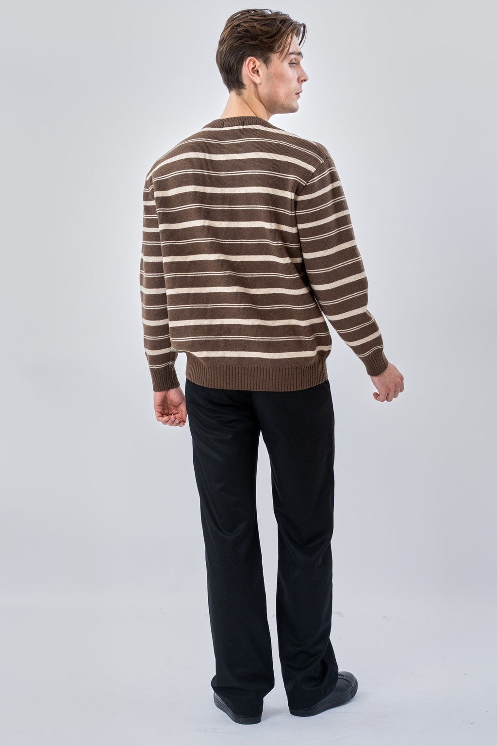 Striped Sweater - Khaki