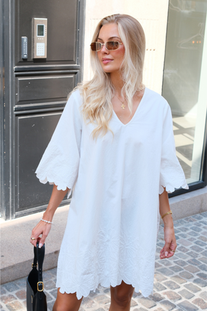 Kamma Short Dress - Cloud Dancer