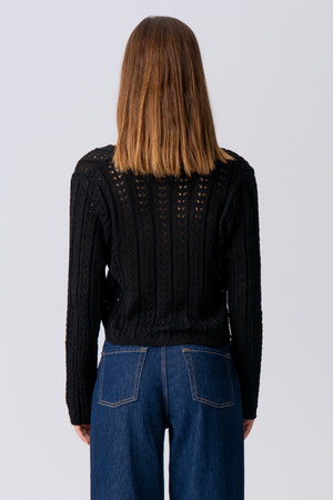 Virginia Knit Cardigan - Black