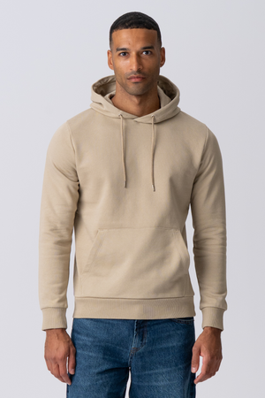 Basic Hoodie Sweat - Dark Beige
