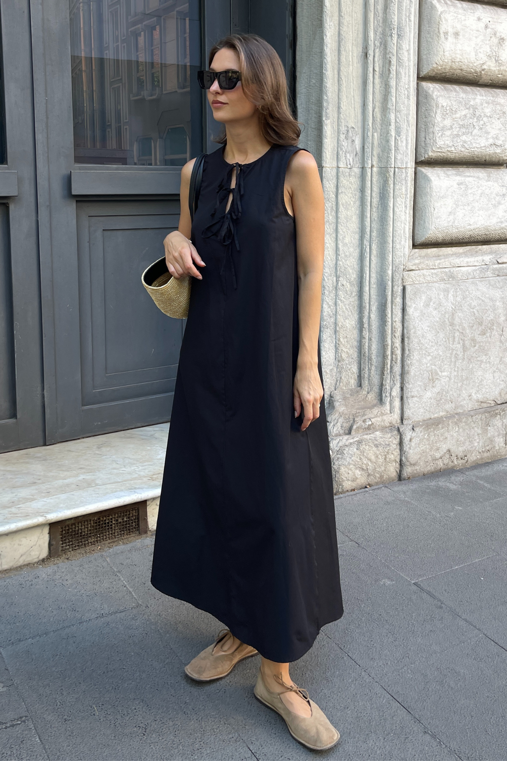 Jenna Tie -jurk - zwart