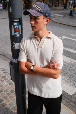 Gebreide polo - ecru