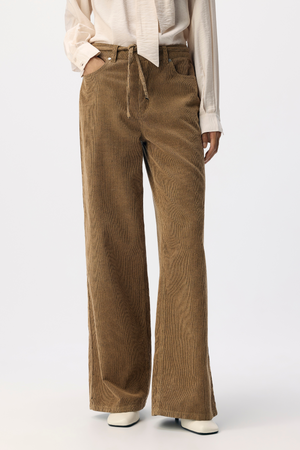 Moji Alima brede jeans - tannin zwart