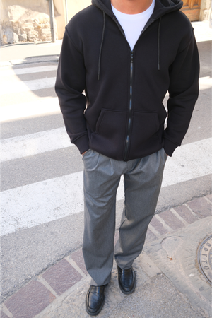 Ontspannen ritssluiting - zwart