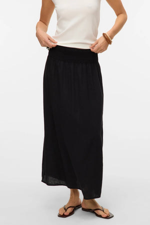 Linn Smock Ancle Rok - Zwart